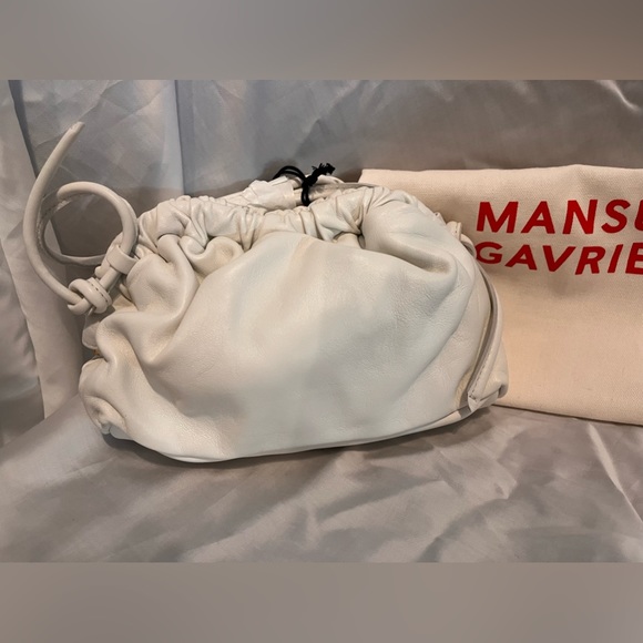 Mansur Gavriel mini lambskin cloud clutch crossbody bag - Picture 6 of 16